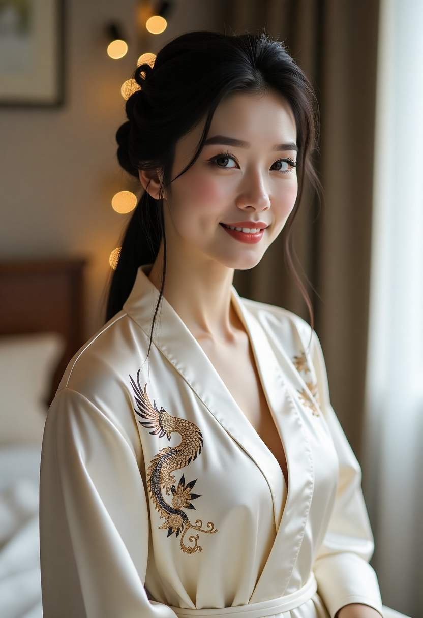 天美星空：女主角与海边天文台主题海报